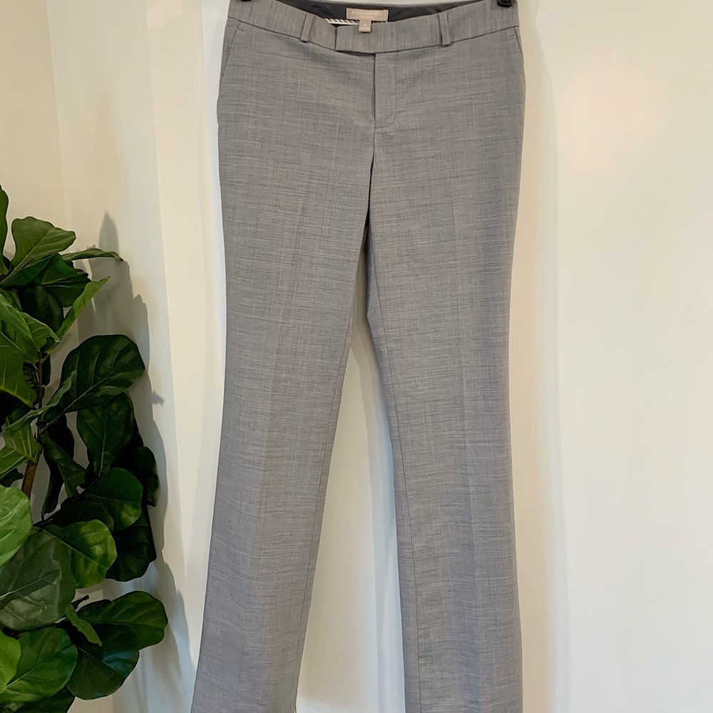 Banana Republic Martin Fit Heathered Gray Women’s Dress Pant Size 2L